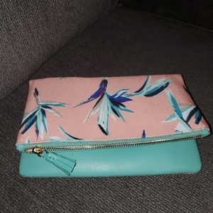 Rachel Pally Reversible Clutch pink blue floral spring